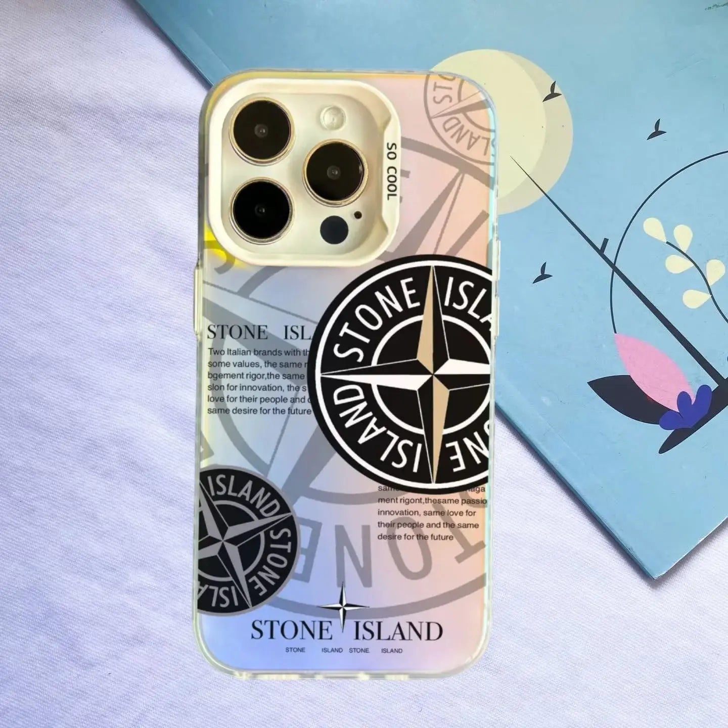 COQUE STONE ISLAND - SILVER thecaseisland